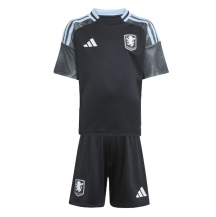 Aston Villa Uit tenue Kids 2025-26 Korte Mouwen (+ broek)
