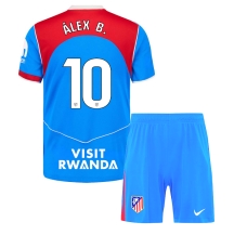 Atletico Madrid Alex Baena #10 Derde tenue Kids 2025-26 Korte Mouwen (+ broek)