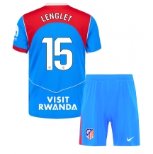 Atletico Madrid Clement Lenglet #15 Derde tenue Kids 2025-26 Korte Mouwen (+ broek)