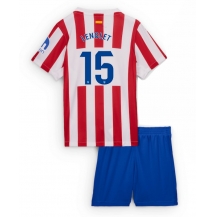 Atletico Madrid Clement Lenglet #15 Thuis tenue Kids 2025-26 Korte Mouwen (+ broek)