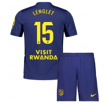 Atletico Madrid Clement Lenglet #15 Uit tenue Kids 2025-26 Korte Mouwen (+ broek)