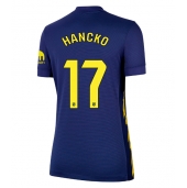 Atletico Madrid David Hancko #17 Uit tenue Dames 2025-26 Korte Mouwen