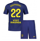 Atletico Madrid Giacomo Raspadori #22 Uit tenue Kids 2025-26 Korte Mouwen (+ broek)