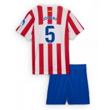 Atletico Madrid Johnny Cardoso #5 Thuis tenue Kids 2025-26 Korte Mouwen (+ broek)