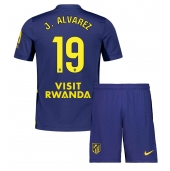 Atletico Madrid Julian Alvarez #19 Uit tenue Kids 2025-26 Korte Mouwen (+ broek)