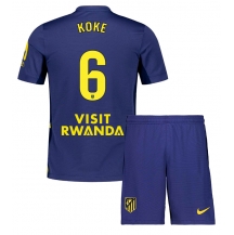 Atletico Madrid Koke #6 Uit tenue Kids 2025-26 Korte Mouwen (+ broek)