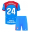 Atletico Madrid Robin Le Normand #24 Derde tenue Kids 2025-26 Korte Mouwen (+ broek)