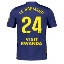 Atletico Madrid Robin Le Normand #24 Uit tenue 2025-26 Korte Mouwen