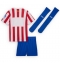 Atletico Madrid Thuis tenue Kids 2025-26 Korte Mouwen (+ broek)