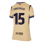 Barcelona Andreas Christensen #15 Uit tenue Dames 2025-26 Korte Mouwen