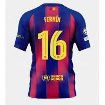 Barcelona Fermin Lopez #16 Thuis tenue 2025-26 Korte Mouwen