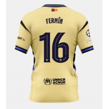 Barcelona Fermin Lopez #16 Uit tenue 2025-26 Korte Mouwen