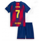 Barcelona Ferran Torres #7 Thuis tenue Kids 2025-26 Korte Mouwen (+ broek)