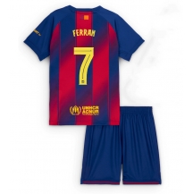 Barcelona Ferran Torres #7 Thuis tenue Kids 2025-26 Korte Mouwen (+ broek)