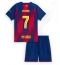 Barcelona Ferran Torres #7 Thuis tenue Kids 2025-26 Korte Mouwen (+ broek)