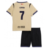 Barcelona Ferran Torres #7 Uit tenue Kids 2025-26 Korte Mouwen (+ broek)