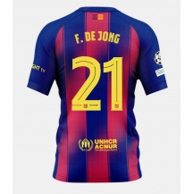 Barcelona Frenkie de Jong #21 Thuis tenue 2025-26 Korte Mouwen