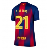 Barcelona Frenkie de Jong #21 Thuis tenue Dames 2025-26 Korte Mouwen