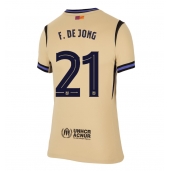 Barcelona Frenkie de Jong #21 Uit tenue Dames 2025-26 Korte Mouwen