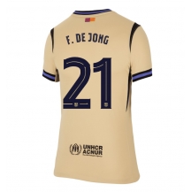 Barcelona Frenkie de Jong #21 Uit tenue Dames 2025-26 Korte Mouwen