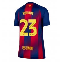 Barcelona Jules Kounde #23 Thuis tenue Dames 2025-26 Korte Mouwen