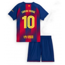 Barcelona Lamine Yamal #10 Thuis tenue Kids 2025-26 Korte Mouwen (+ broek)