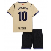 Barcelona Lamine Yamal #10 Uit tenue Kids 2025-26 Korte Mouwen (+ broek)