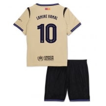 Barcelona Lamine Yamal #10 Uit tenue Kids 2025-26 Korte Mouwen (+ broek)