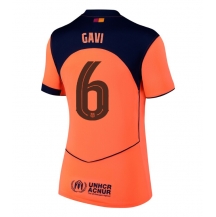 Barcelona Paez Gavi #6 Derde tenue Dames 2025-26 Korte Mouwen