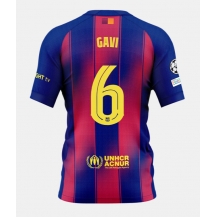 Barcelona Paez Gavi #6 Thuis tenue 2025-26 Korte Mouwen