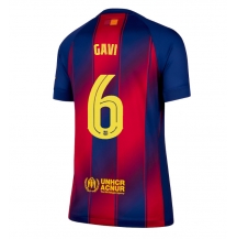 Barcelona Paez Gavi #6 Thuis tenue Dames 2025-26 Korte Mouwen