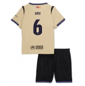 Barcelona Paez Gavi #6 Uit tenue Kids 2025-26 Korte Mouwen (+ broek)