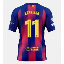 Barcelona Raphinha Belloli #11 Thuis tenue 2025-26 Korte Mouwen
