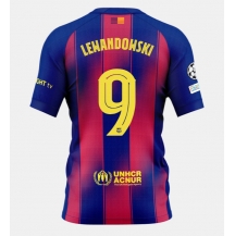 Barcelona Robert Lewandowski #9 Thuis tenue 2025-26 Korte Mouwen