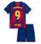 Barcelona Robert Lewandowski #9 Thuis tenue Kids 2025-26 Korte Mouwen (+ broek)