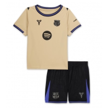 Barcelona Uit tenue Kids 2025-26 Korte Mouwen (+ broek)