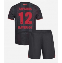 Bayer Leverkusen Edmond Tapsoba #12 Thuis tenue Kids 2025-26 Korte Mouwen (+ broek)