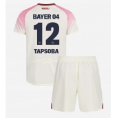 Bayer Leverkusen Edmond Tapsoba #12 Uit tenue Kids 2025-26 Korte Mouwen (+ broek)