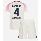 Bayer Leverkusen Jarell Quansah #4 Uit tenue Kids 2025-26 Korte Mouwen (+ broek)