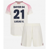 Bayer Leverkusen Lucas Vazquez #21 Uit tenue Kids 2025-26 Korte Mouwen (+ broek)