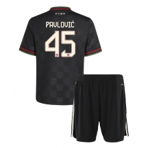 Bayern Munich Aleksandar Pavlovic #45 Derde tenue Kids 2025-26 Korte Mouwen (+ broek)