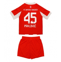 Bayern Munich Aleksandar Pavlovic #45 Thuis tenue Kids 2025-26 Korte Mouwen (+ broek)