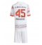 Bayern Munich Aleksandar Pavlovic #45 Uit tenue Kids 2025-26 Korte Mouwen (+ broek)