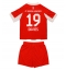 Bayern Munich Alphonso Davies #19 Thuis tenue Kids 2025-26 Korte Mouwen (+ broek)