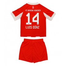 Bayern Munich Luis Diaz #14 Thuis tenue Kids 2025-26 Korte Mouwen (+ broek)