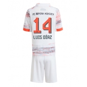 Bayern Munich Luis Diaz #14 Uit tenue Kids 2025-26 Korte Mouwen (+ broek)