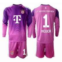 Bayern Munich Manuel Neuer #1 Keeper Derde tenue Kids 2025-26 Lange Mouwen (+ broek)