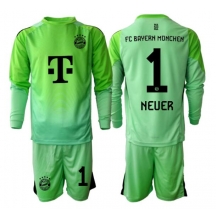 Bayern Munich Manuel Neuer #1 Keeper Thuis tenue Kids 2025-26 Lange Mouwen (+ broek)