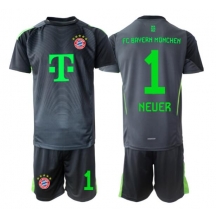 Bayern Munich Manuel Neuer #1 Keeper Uit tenue Kids 2025-26 Korte Mouwen (+ broek)