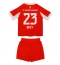 Bayern Munich Sacha Boey #23 Thuis tenue Kids 2025-26 Korte Mouwen (+ broek)